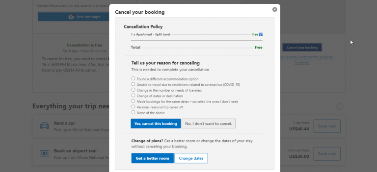 how-to-cancel-reservation-on-booking-without-charges-and-fees