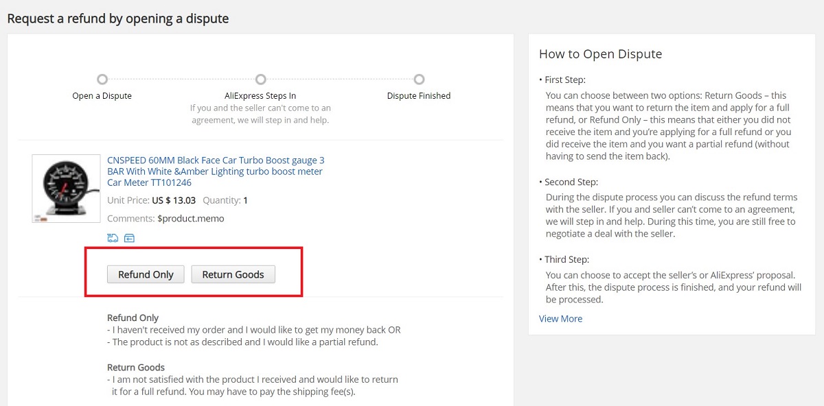 How to Open the Dispute on AliExpress if the Product Doesn’t Match the