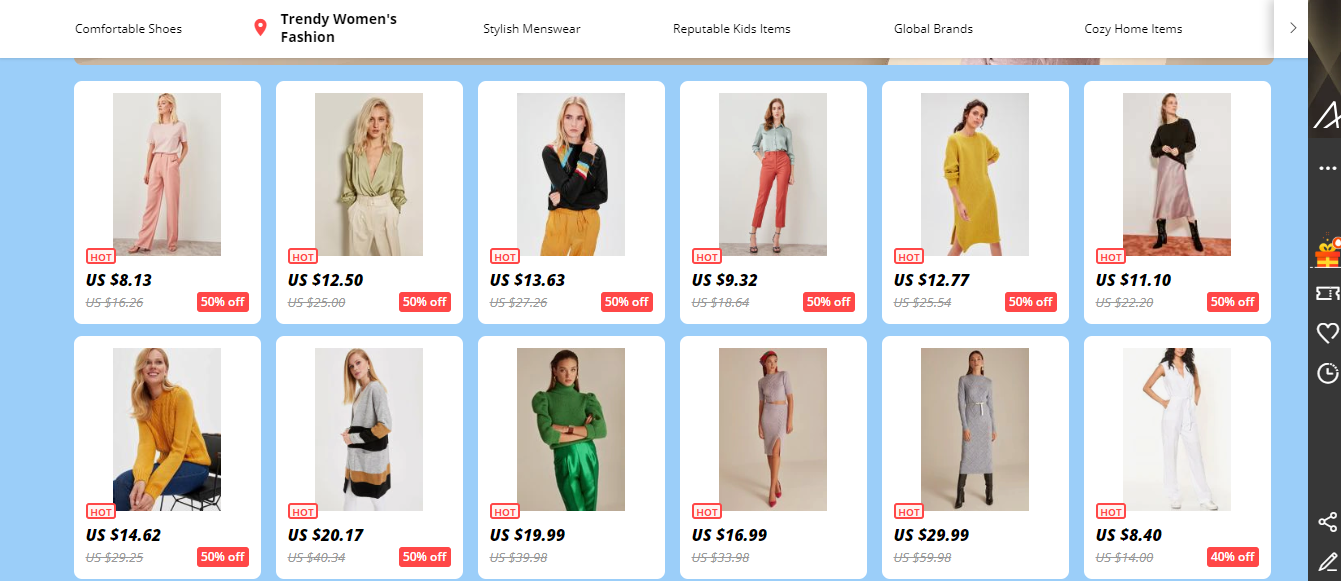 best women's clothing brands on aliexpress