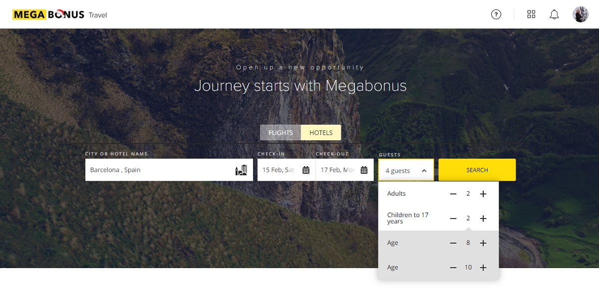 Megabonus Travel: Book Flights and Hotels | MegaBonus